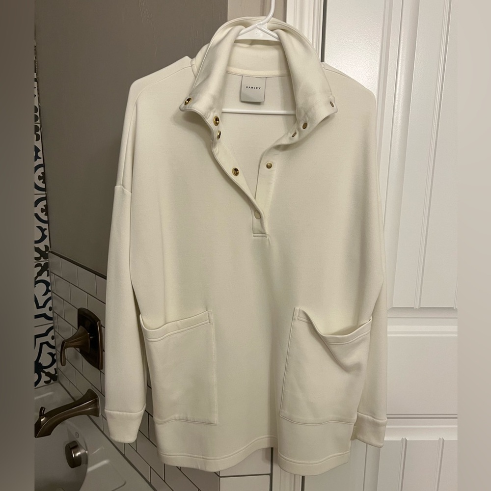 Varley Longline Sweat in Cream, Size S. NWOT!!